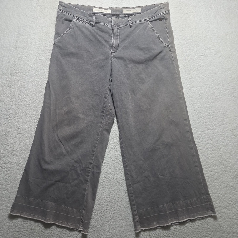 Pilcro and the letterpress Pants Hyphen Baggy Wide Leg Size 32 Faded Distressed